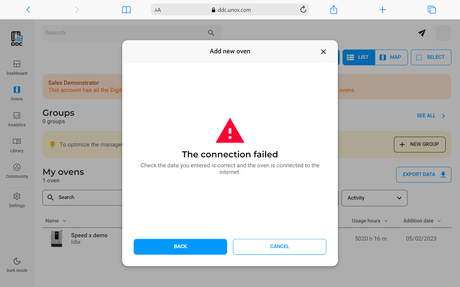 Pairing error